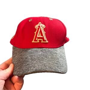 Angels Red Gray Bill All Star 2016 MLB Hat New Era L/XL Genuine Patch